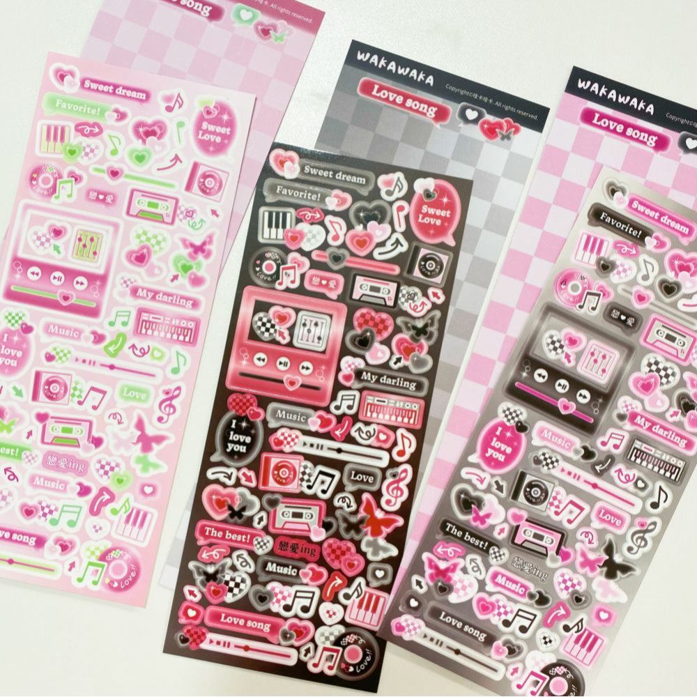 Vintage Fashion Magazines - SCRAPBOOK Music Decorative STICKER Korean DIY
