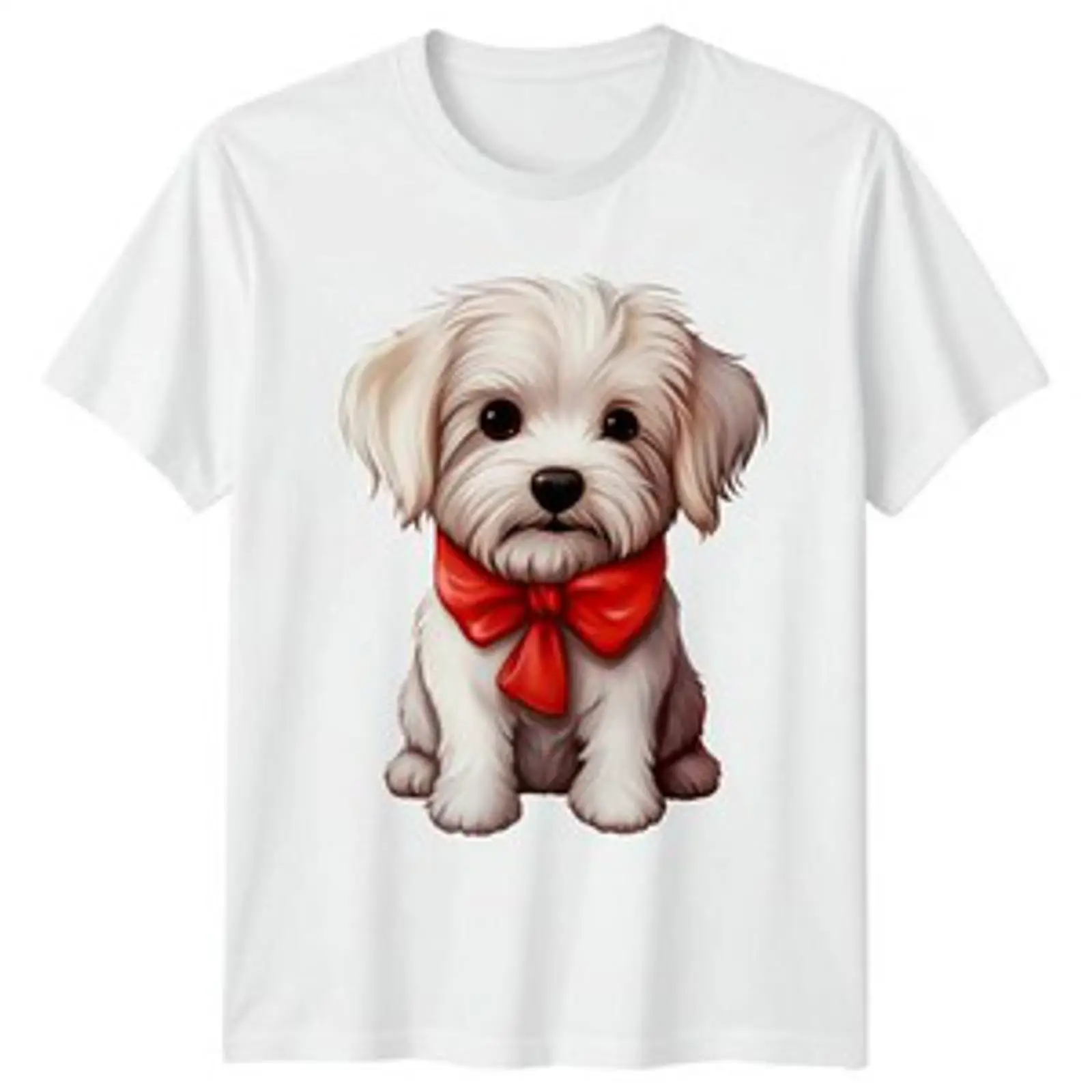 Vintage Fashion Herren - Malteser Hund Welpe Tiere Herren T