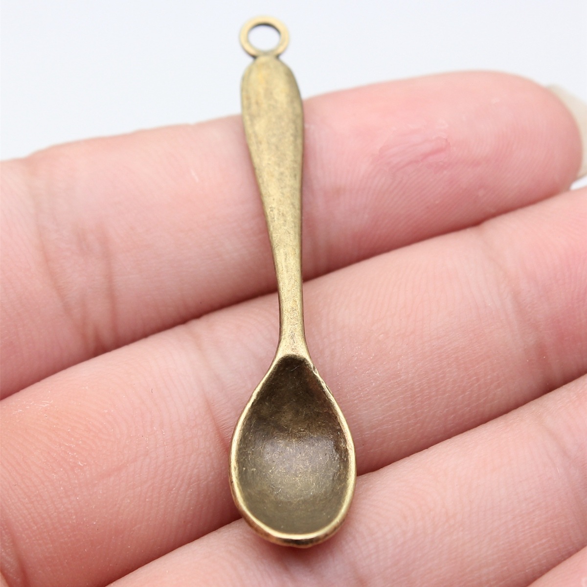 Vintage Fashion Stores - 10pcs 54x11mm 5 Colors Spoon Charms