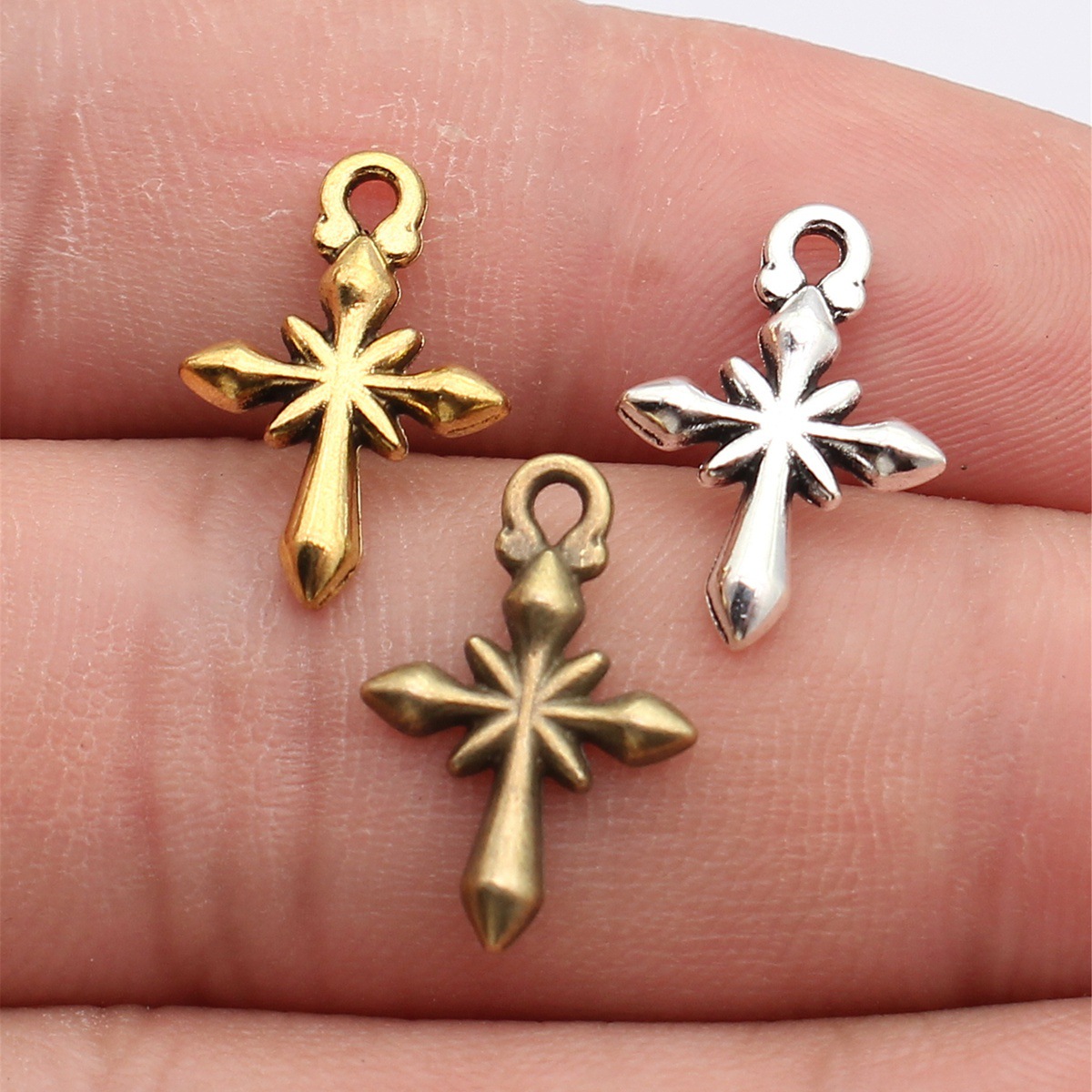 Vintage Fashion Stores - WYSIWYG 40pcs 18x12mm 3 Colors Antique
