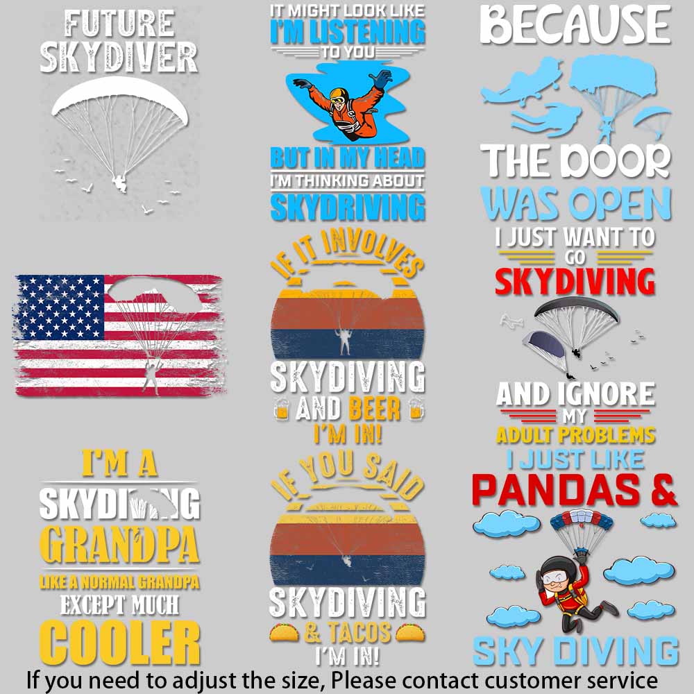 Vintage Fashion Quotes - Adventure Sport Parachute Art Vintage Parachute