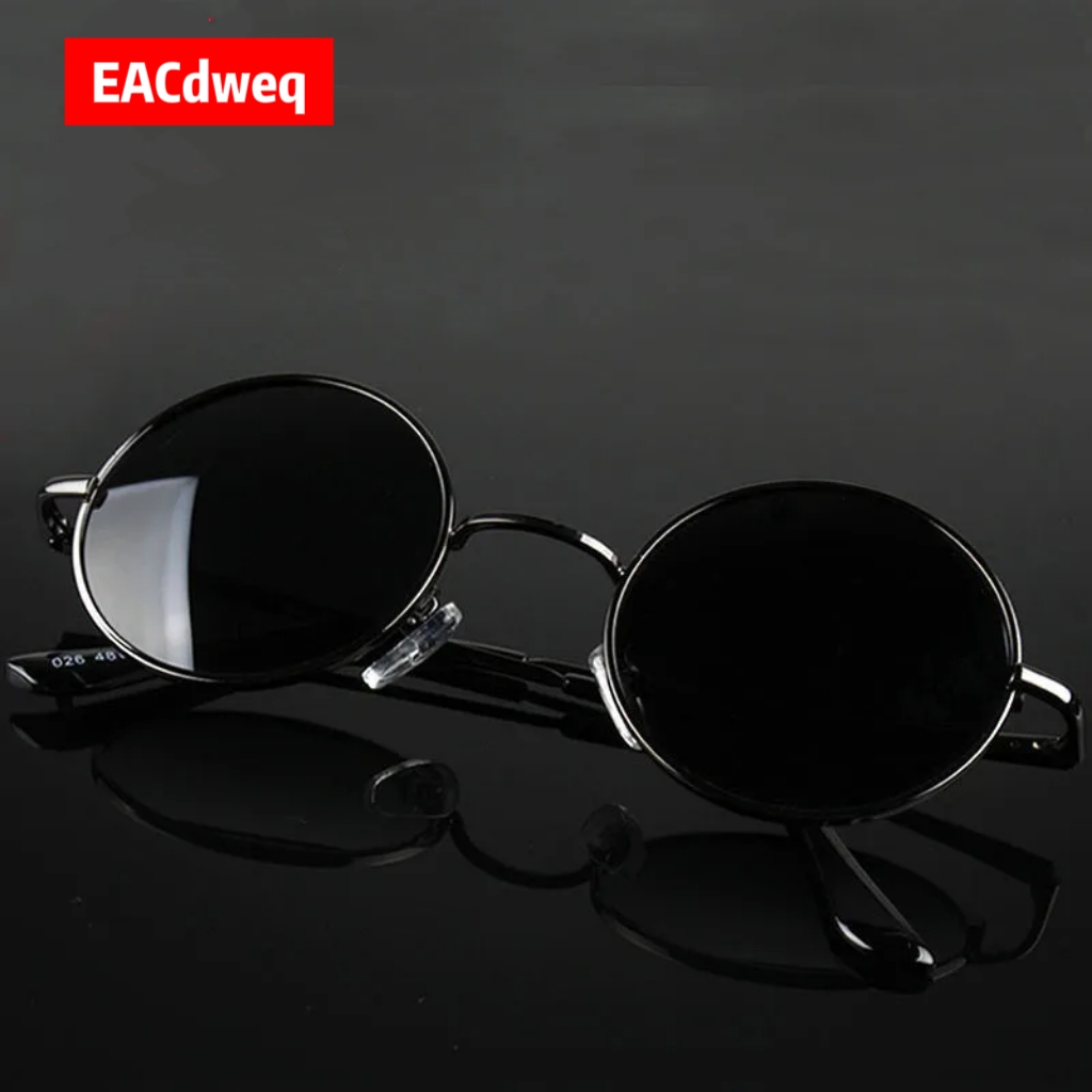 Vintage Fashion And Design - Retro Vintage Round Sunglasses Men Brand