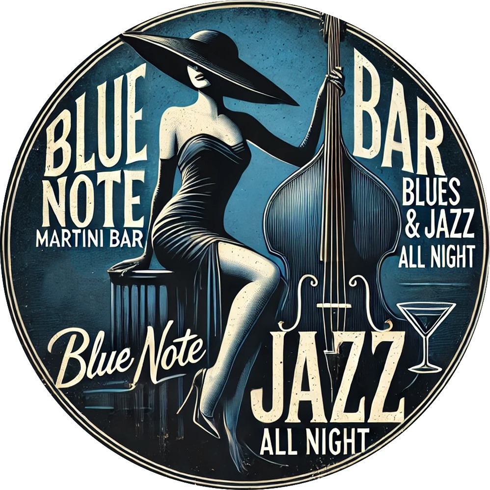 Blue Note Jazz Martini Bar Vin - Vintage Fashion Plates recension och pris