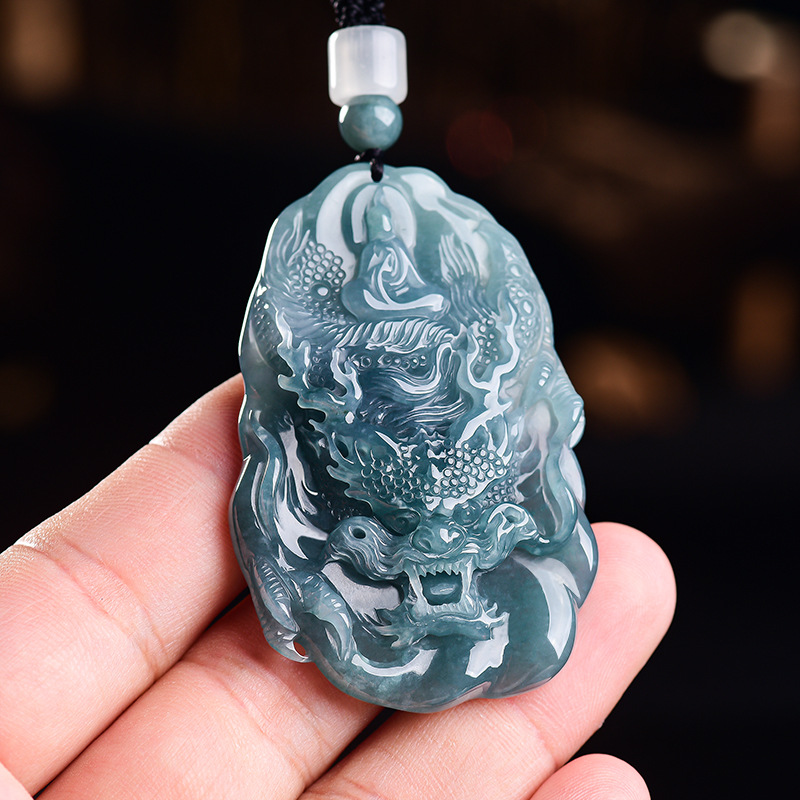 Natural Burmese Jadeite Dragon - Vintage Fashion And Design recension och pris