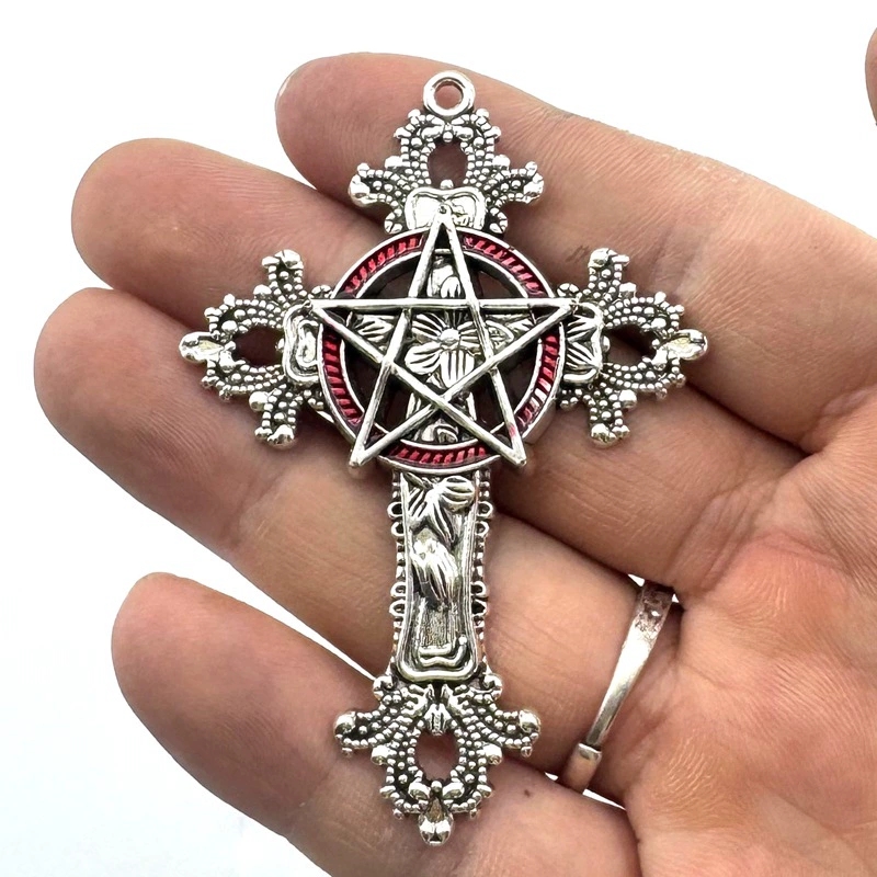 2pcs 30x15mm Gothic Big Cross  - Vintage Fashion Stores recension och pris