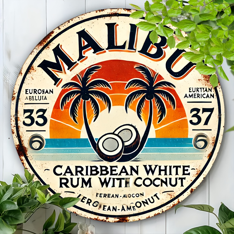 Vintage Malibu Rum Coconut Alu - Vintage Fashion Plates recension och pris