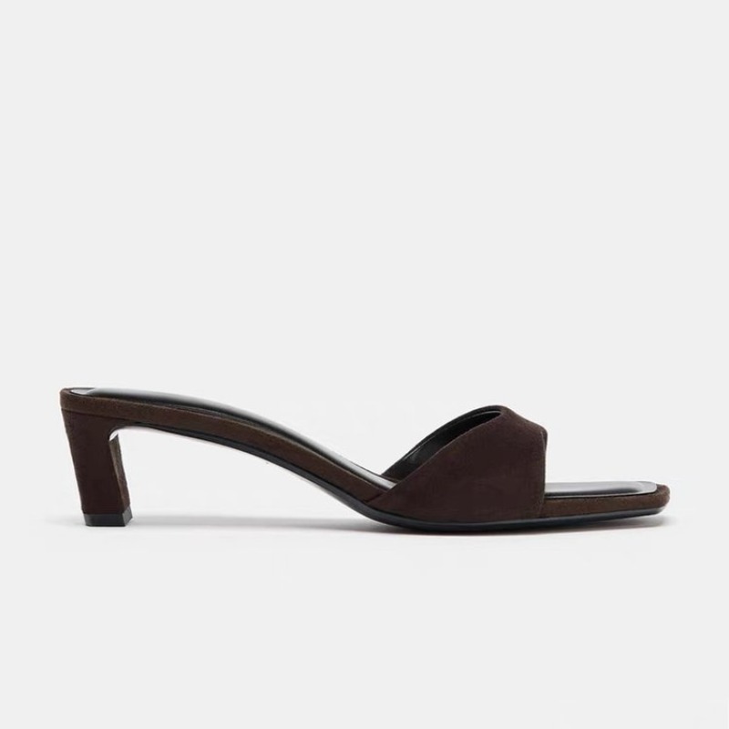 Vintage Brown Faux Suede Slipp - Vintage Fashion And Design recension och pris