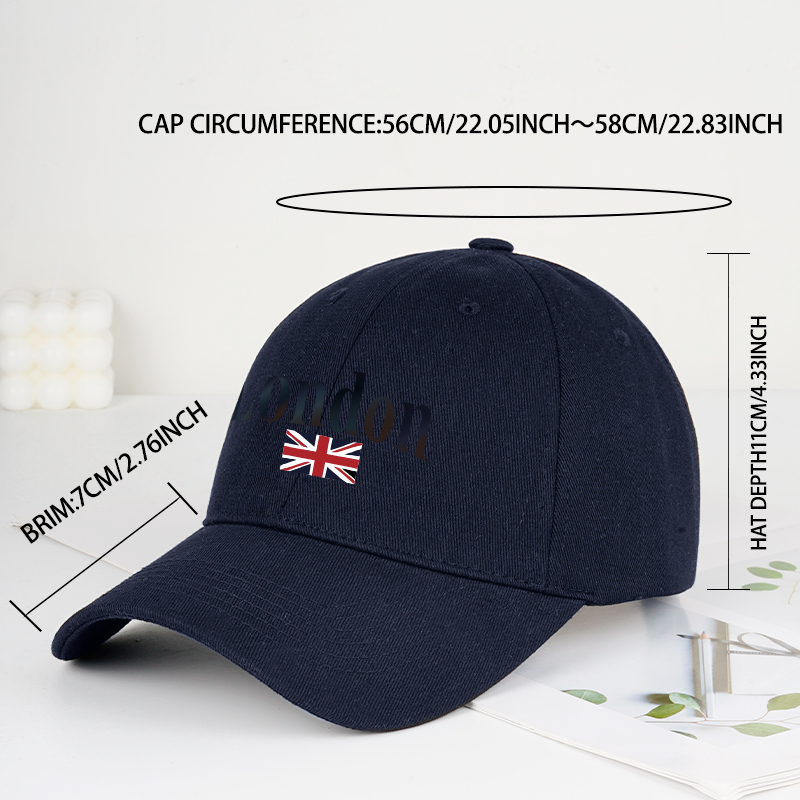 London Union Jack Print Baseba - Vintage Fashion London recension och pris