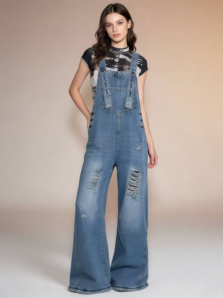 Fashion Retro Ripped Hole Deni - Vintage Fashion Jeans recension och pris