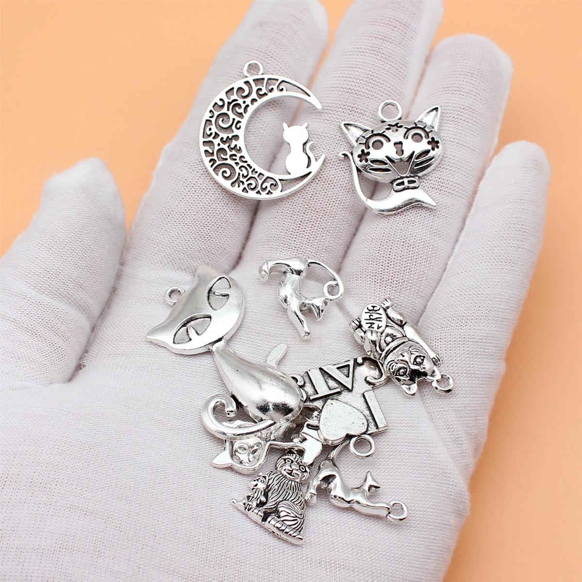 100Pcs/Bag 9 Styles Antique Si - Vintage Fashion Stores recension och pris