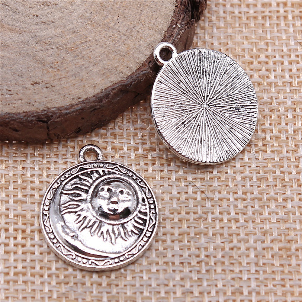 4pcs 19x23mm Antique Silver Co - Vintage Fashion Words recension och pris