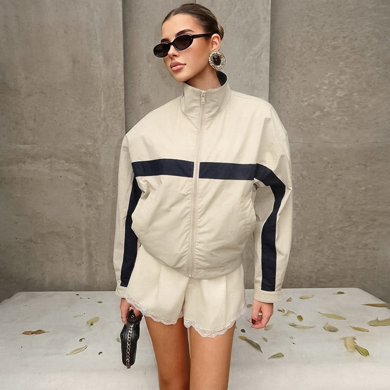 Women Color Block Windbreaker  - Vintage Windbreaker Nylon recension och pris
