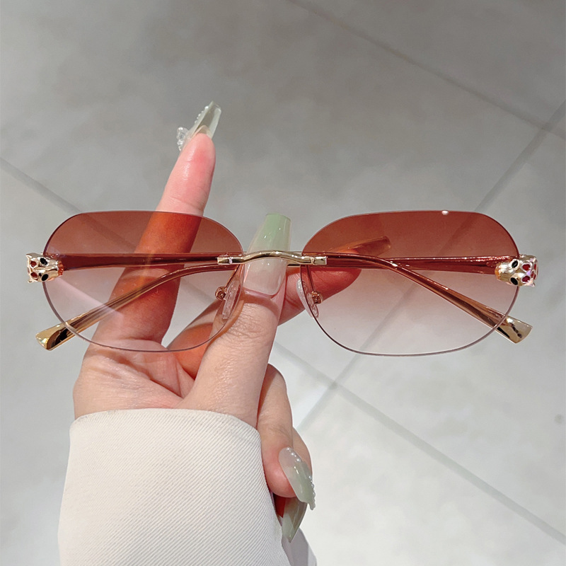 ZXIAC Trend Retro Rimless Squa - Vintage Fashion Tiktok recension och pris