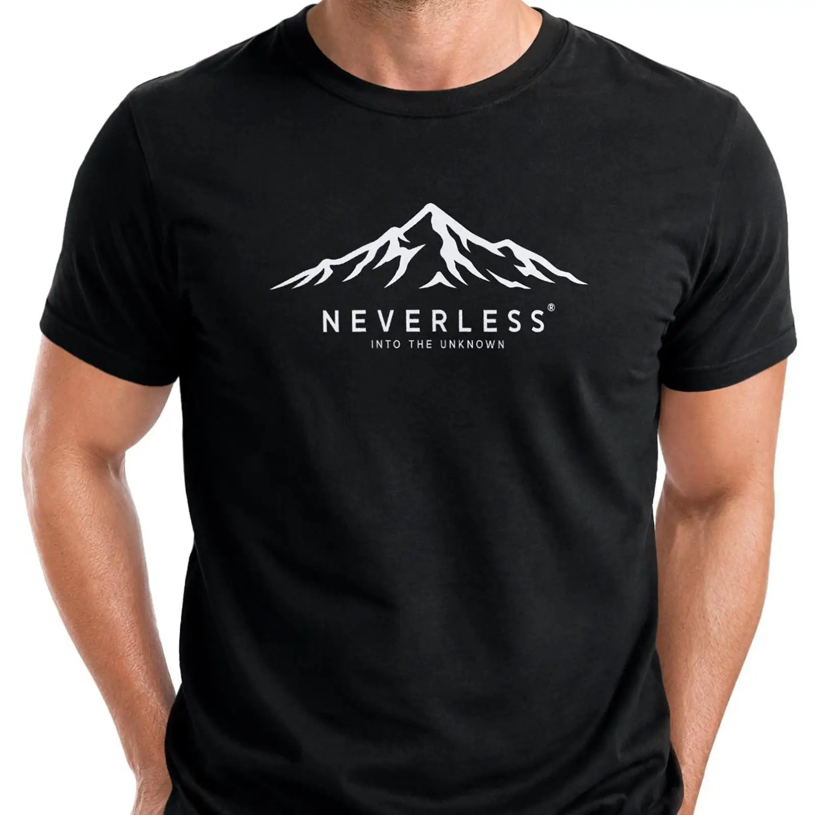 Neverless Print T Shirt Herren - Vintage Fashion Herren recension och pris