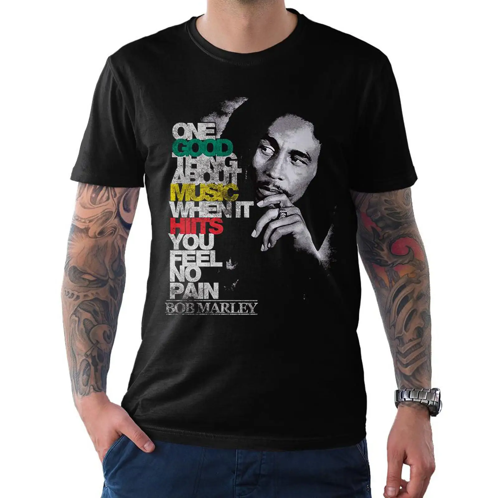 Bob Marley Quote Vintage T Shi - Vintage Fashion Quotes recension och pris