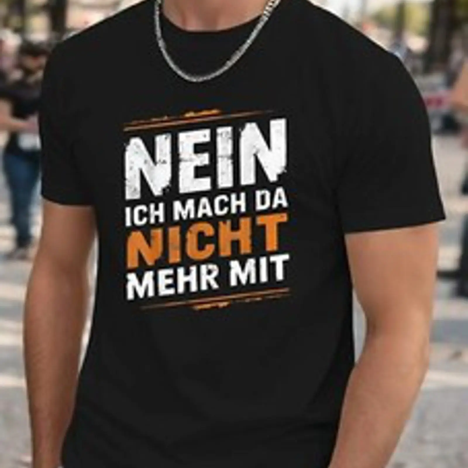 Herren T Shirt Nein ich mach d - Vintage Fashion Herren recension och pris