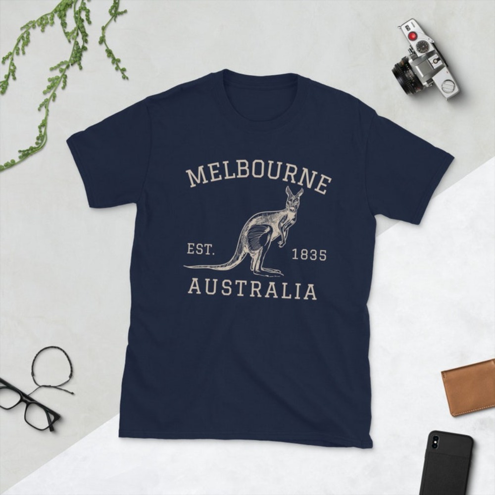 Melbourne Australia T-Shirt Au - Vintage Fashion Melbourne recension och pris