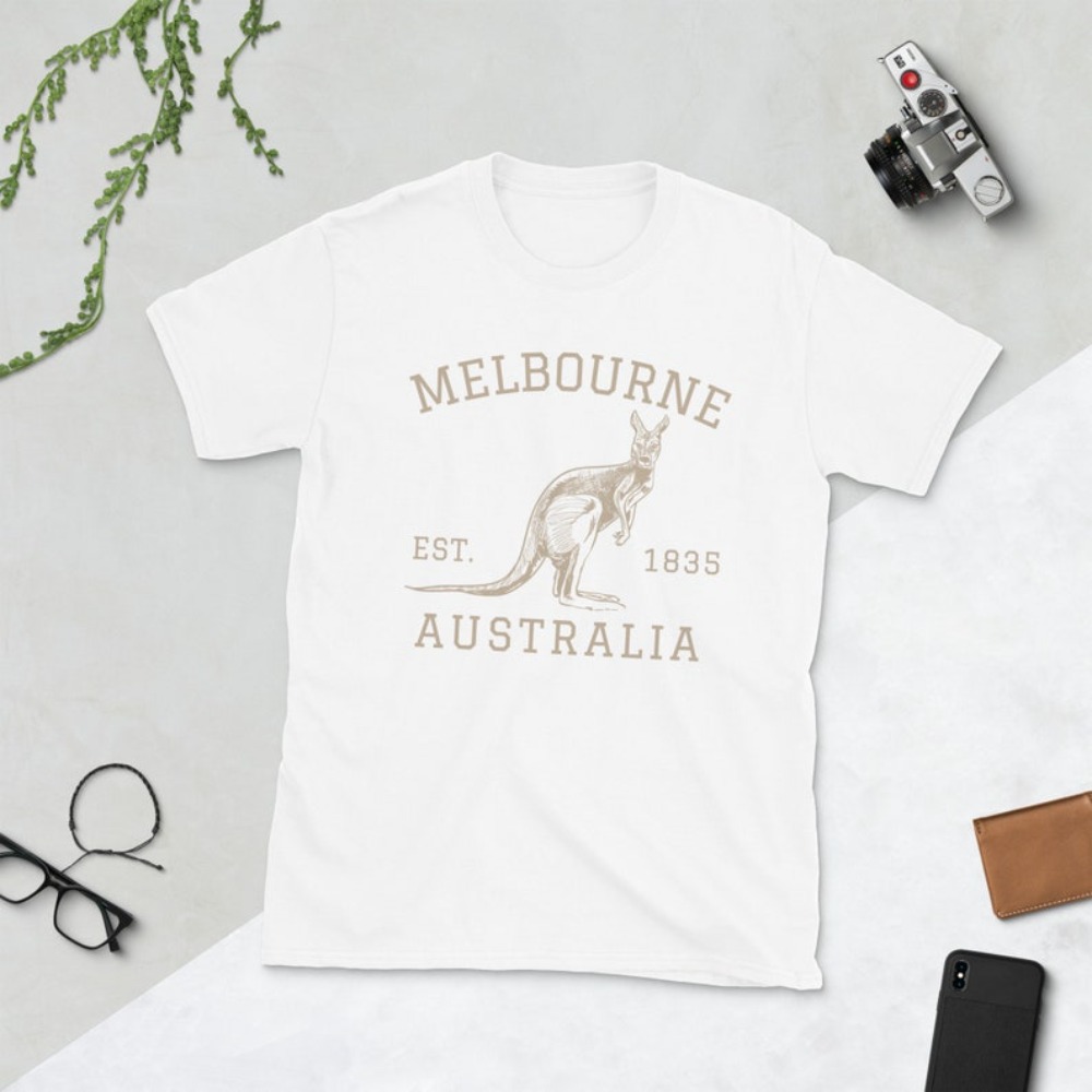 Melbourne Australia T-Shirt Au - Vintage Fashion Melbourne recension och pris