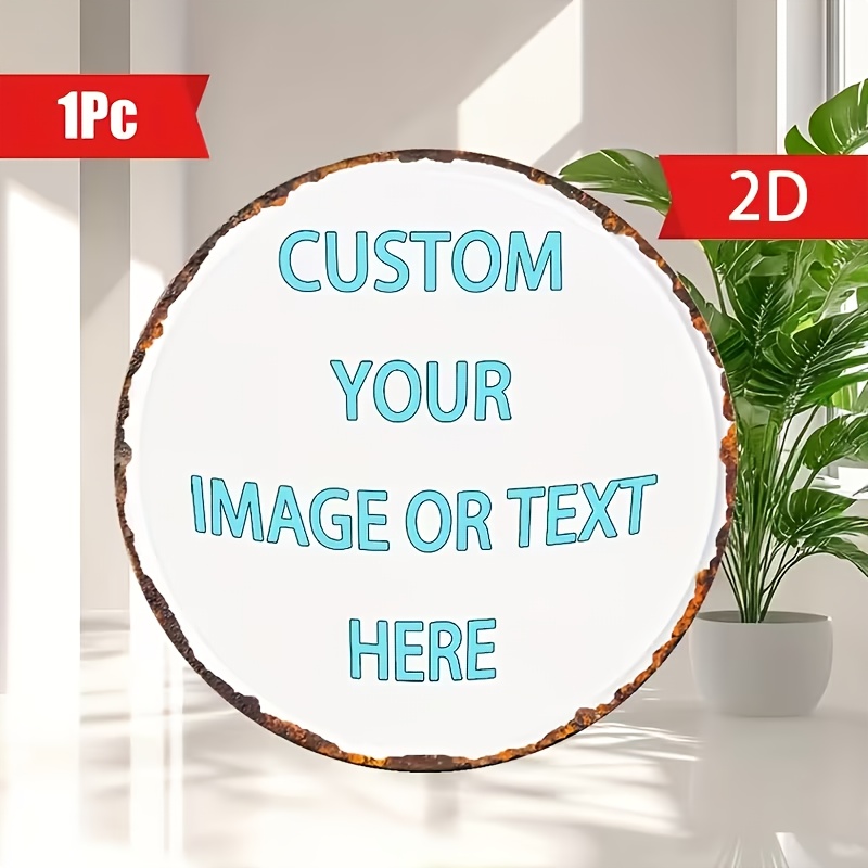Custom Round Metal Tin Sign, P - Vintage Fashion Plates recension och pris